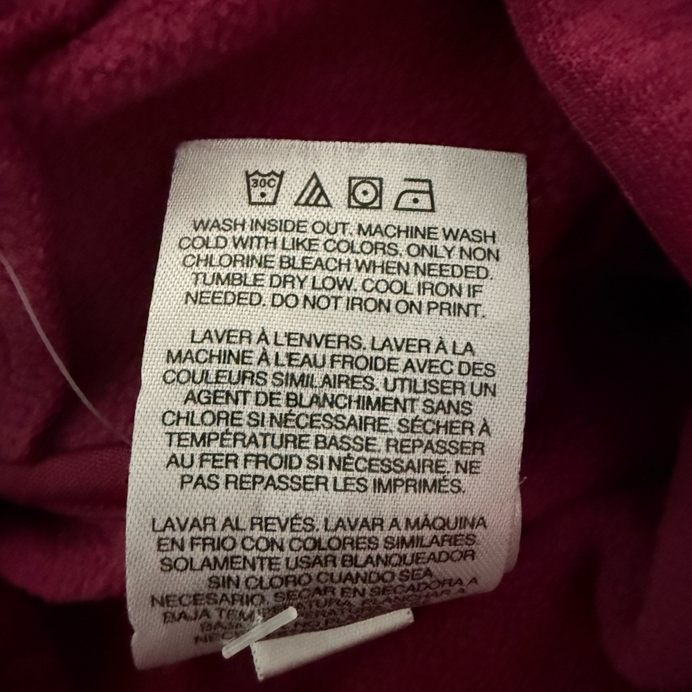 Adidas Kids Burgundy Hoodie - Picture 5 of 5